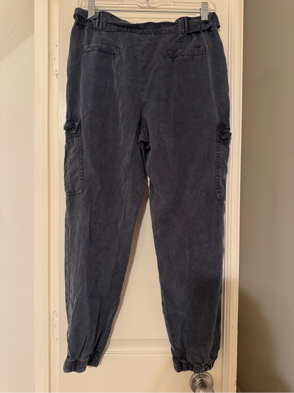 Young Fabulous & Broke Tencel Charcoal Cargo Jogger Pants - Picture 3 of 5